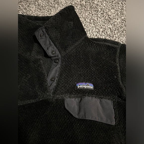 Black Patagonia Women's Re-Tool Snap-T Pullover Medium Size - Picture 3 of 7